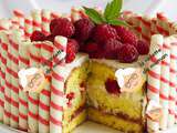 Gateau aux framboises