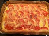 Tarte aux tomate, thon et à la moutarde