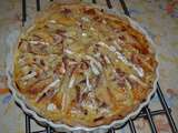 Tarte pomme de terre , camembert , lardons