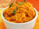 Mashed sweet potatoes