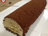 Bûche au spéculoos et clémentines