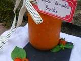 Conserves de sauce tomates au basilic