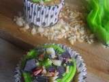 Cupcake au thé au jasmin et topping au citron vert