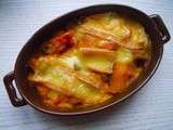 Gratin de courge iron cup au chorizo et maroilles