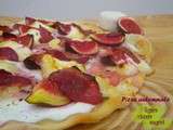 Pizza automnale figues, magret et crottin de Chavignol