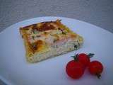 Quiche au saumon et à la sarriette