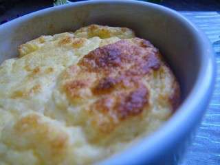 Soufflé au chou- fleur et à la mimolette vieille