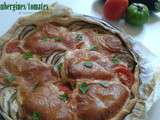 Tarte aubergine/tomates et scamorza fumée