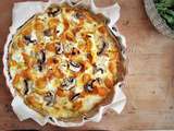 Gourmande d’une quiche au thon, potimarron & champignons