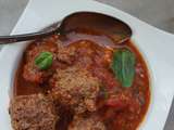 Boulettes de Boeuf Au Parmesan et à la Tomate