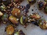 Choux de Bruxelles Rôtis au Soja et aux Graines de Tournesol