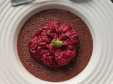 Flan Au Chocolat et Framboises