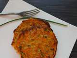 Galette de Carottes a l'Ail et a la Ciboulette