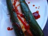 Hots dogs Courgettes Saucisses