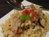 One pot pasta Tomates Cerises Jambon Cru et Basilic