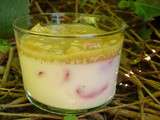 Panacotta rhubarbe fraise