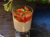 Panna cotta Au Fromage de Brebis et Tartare de Tomates à l'Origan