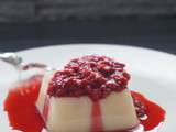 Panna cotta Soja Fleur d'Oranger et Framboises