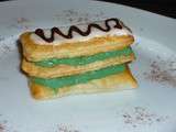 Petit millefeuille a la pistache