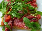 Pizza carpaccio roquette