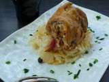 Roulade De Porc Sur Lit de Choucroute