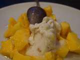 Sorbet à la Banane et Dés de Mangue