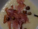 Soupe de Chou Fleur Au Jambon Cru et Noisettes