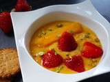 Soupe de mangue à la Fraise