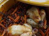 Tajine de Coquelet Aux Carottes Confites