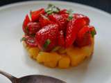 Tartare Mangue Fraises Au Basilic