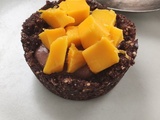 Tarte crue Chocolat Mangue