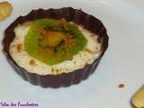 Tartelette Chocolat Crème d'Amandes Kiwi