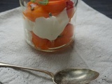 Verrine Abricots Basilic et Chanvre