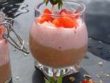 Verrine Allégée Chocolat Amande Fraise