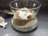 Verrine Aubergines Chèvre Noisettes