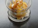 Verrine de Pommes Ricotta Gingembre et Crème de Carambar