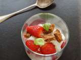 Verrine Fraises Basilic