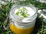 Verrine Mangue Fromage Blanc Basilic