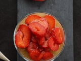 Verrine Rhubarbe Fraise et Amande