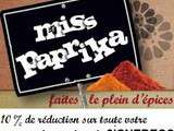 Code Pomo sur les épices chez Miss Paprika