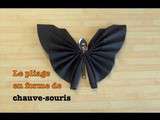 Pour votre table d'Hallowwen, plier vos serviettes en forme de chauve-souris