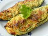 Courgettes farcies aux amandes