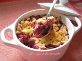 Crumble aux fruits rouges En hiver les