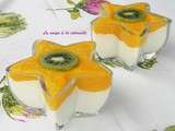 Mousse légère au coulis de mangue