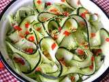 Tagliatelles de courgettes en salade