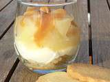 Verrine de poires crème caramelau beurre