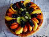 Gâteau au fromage et aux fruits