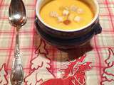 Crème de courge butternut parfumée à la noisette