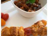 Brochettes de poulet tex mex