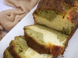 Cake marbré au mascarpone et au pesto de coriandre